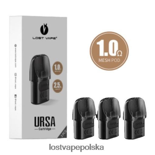 Lost Vape URSA kapsułki zamienne | 2,5 ml (3 opakowania) czarny 1,om J4L2R124 Lost Vape Flavors Polska